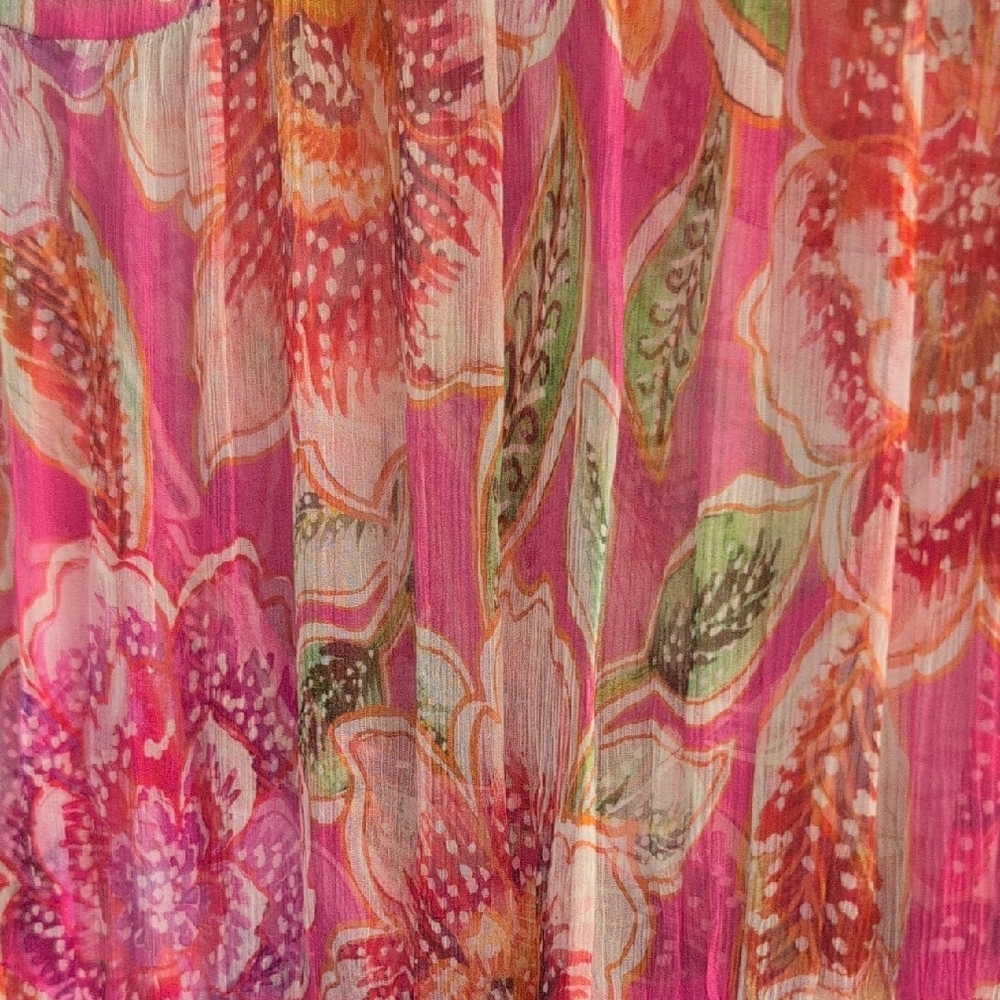 Johnny Was Jade Loren 100% Silk Maxi Dress - Picture 6 of 10